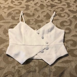 Forever 21 White crop top size small